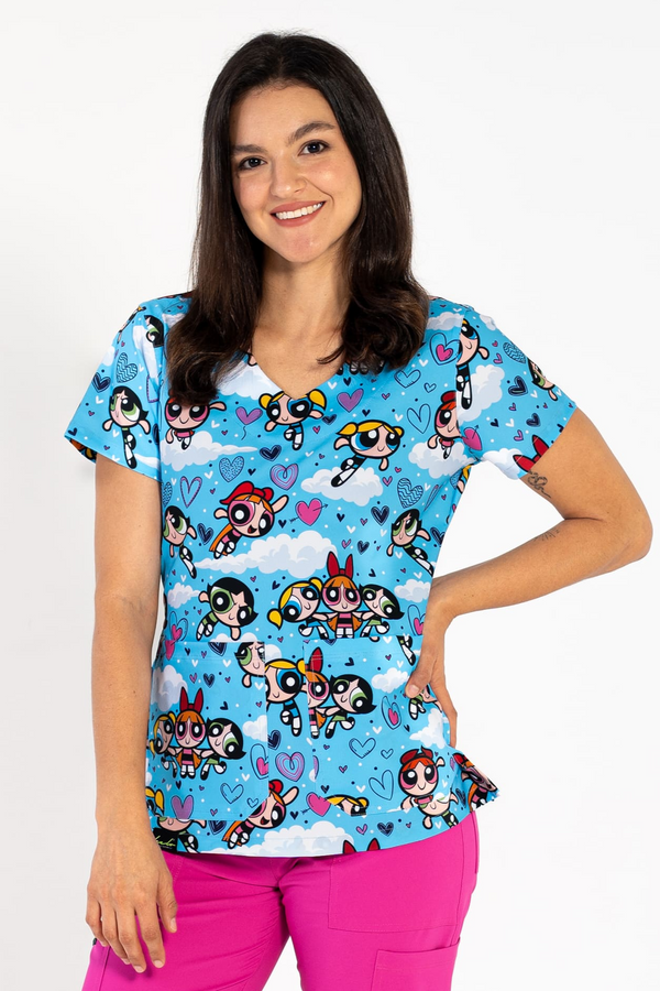 Blusa Uniforme Antifluido Estampado POWER