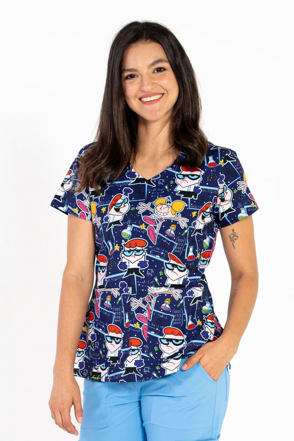 Blusa Uniforme Antifluido Estampado DEXTER