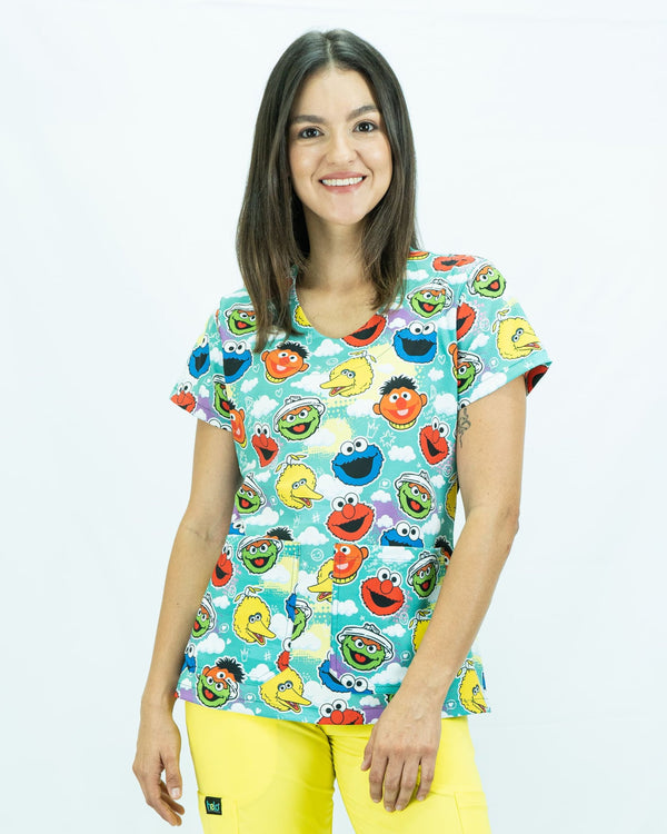 Blusa Uniforme Antifluido Estampado SESAME