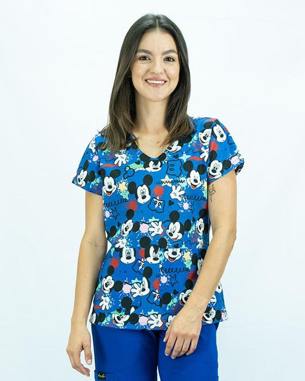 Blusa Uniforme Antifluido Estampado MICK