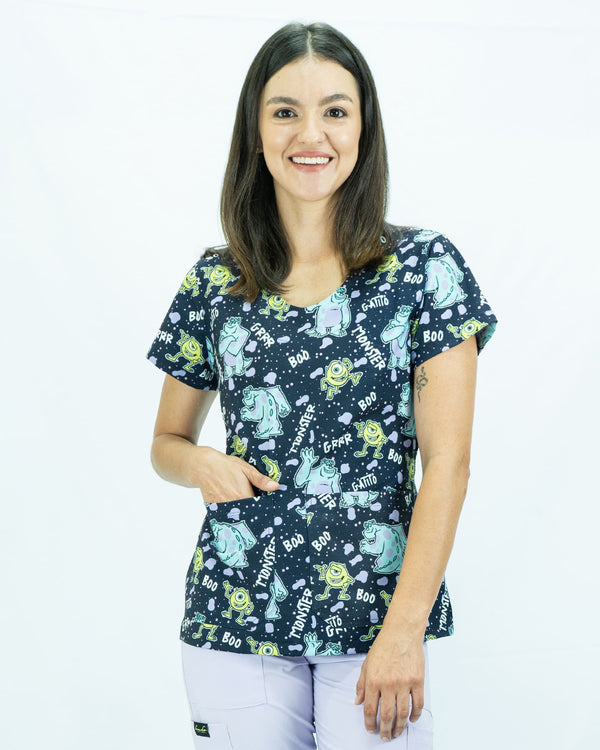 Blusa Uniforme Antifluido Estampado BOO